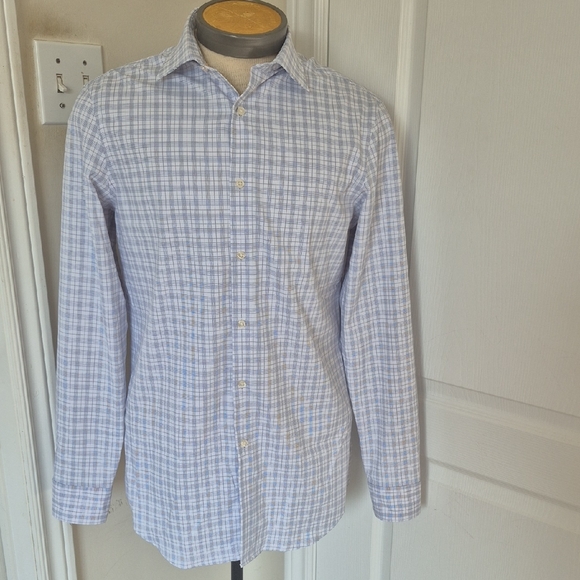 Perry Ellis Other - Perry Ellis Light Blue Plaid Button Down Shirt
